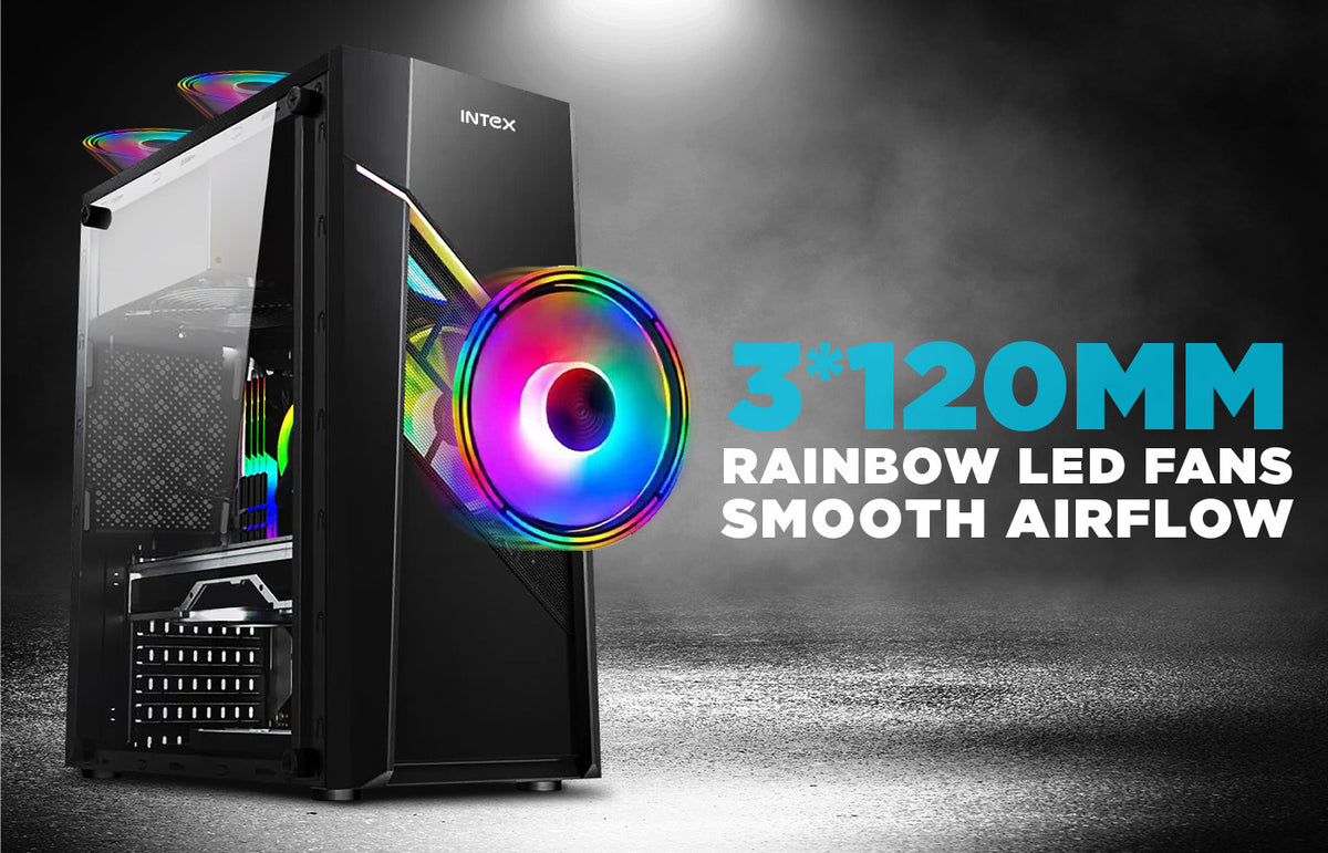 Rainbow Computer Gaming Cabinet – Intex Technologies