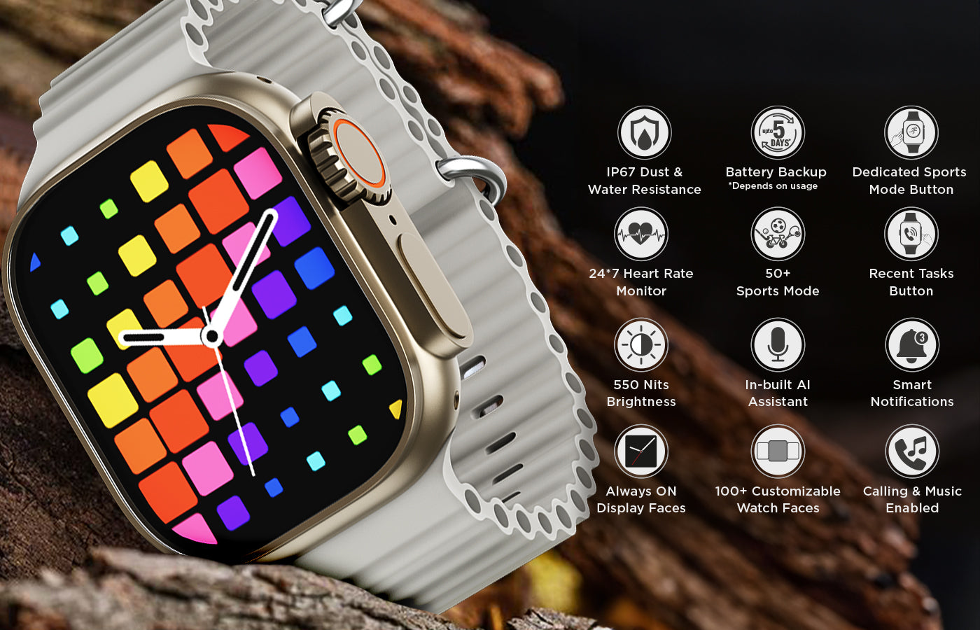 FitRist Icon 2E Smart Watch Intex Technologies