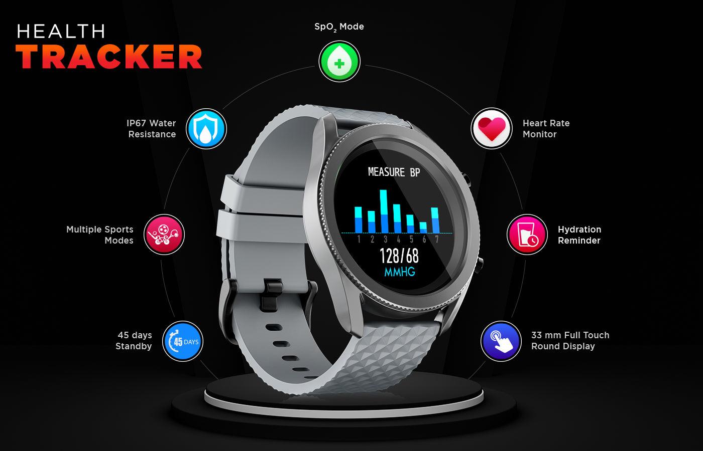 Best Round Dial Smart Watch Under 4000 Intex FitRist Active